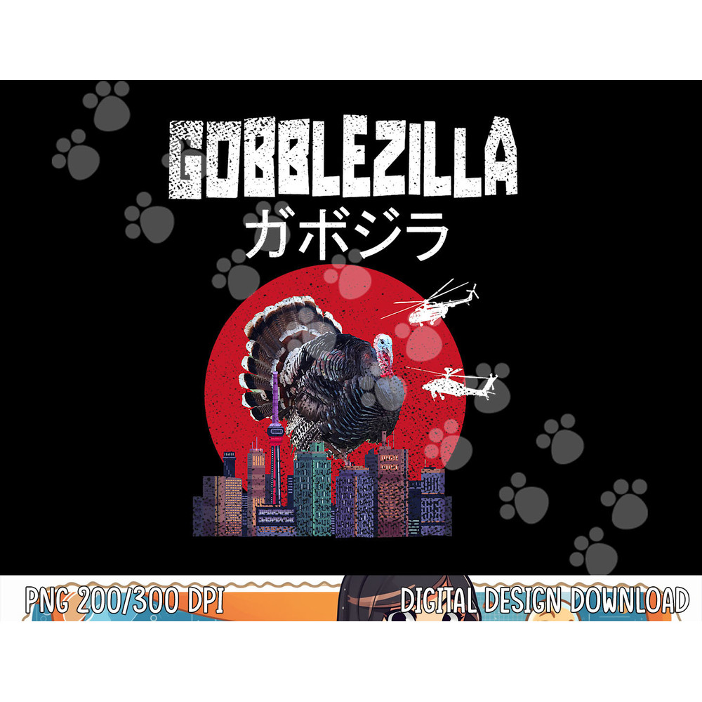 Gobblezilla Turkey Thanksgiving png, sublimation copy.jpg