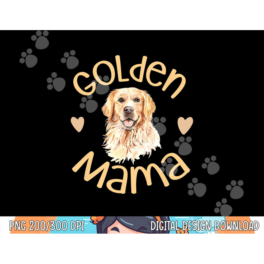 Golden Mama Cute Golden Retriever Dog Mom Pet  png, sublimation copy.jpg