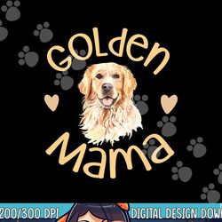 golden mama cute golden retriever dog mom pet  png, sublimation copy