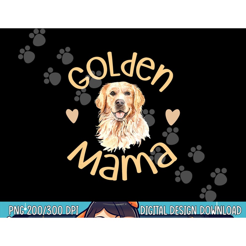 Golden Mama Cute Golden Retriever Dog Mom Pet png, sublimation copy.jpg