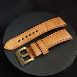 TAN watch strap for Tudor, genuine leather watchband
