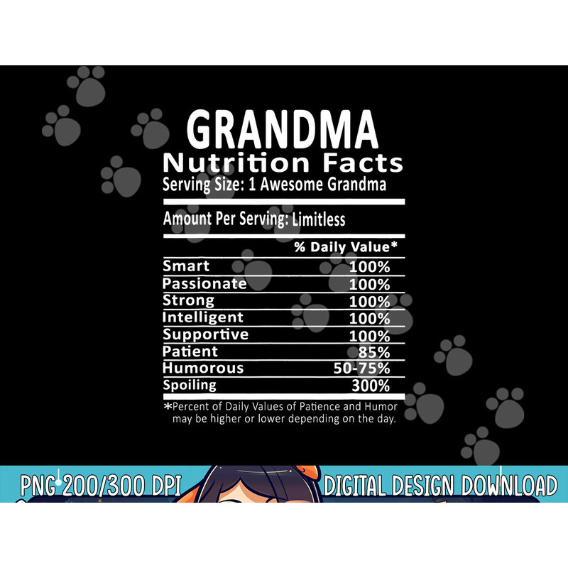 Grandma Nutrition Facts Halloween Thanksgiving Christmas png, sublimation copy.jpg