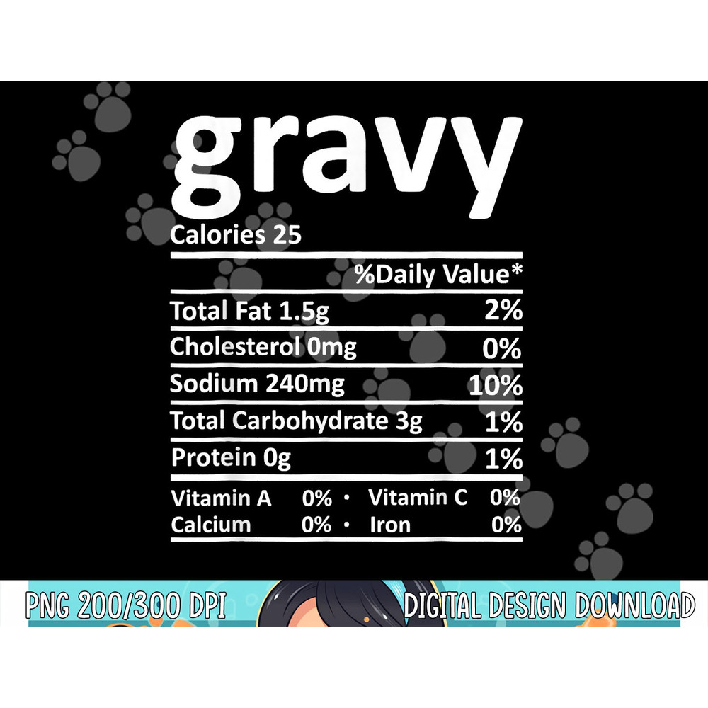 Gravy Nutrition Facts Funny Thanksgiving Christmas Food png, sublimation copy.jpg
