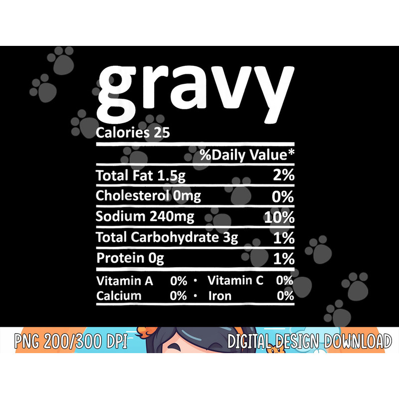 Gravy Nutrition Facts Funny Thanksgiving Christmas Food png, sublimation copy.jpg