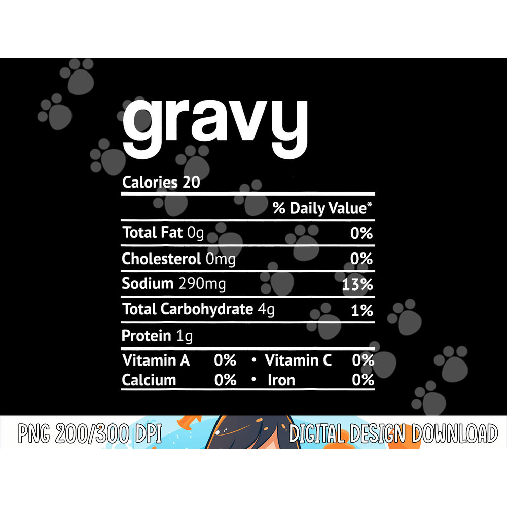 Gravy Nutrition Facts turkey Thanksgiving Christmas Costume png, sublimation copy.jpg