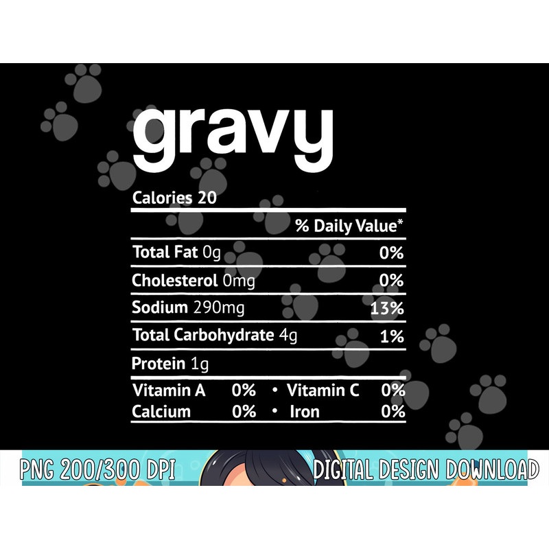 Gravy Nutrition Facts turkey Thanksgiving Christmas Costume png, sublimation copy.jpg