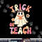 Groovy Halloween Trick or Teach Retro Floral Ghost Teacher png,sublimation copy.jpg
