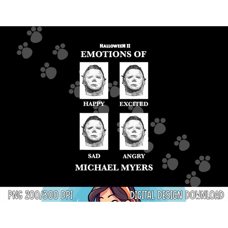Halloween 2 Emotions Of Michael Myers png,sublimation copy.jpg