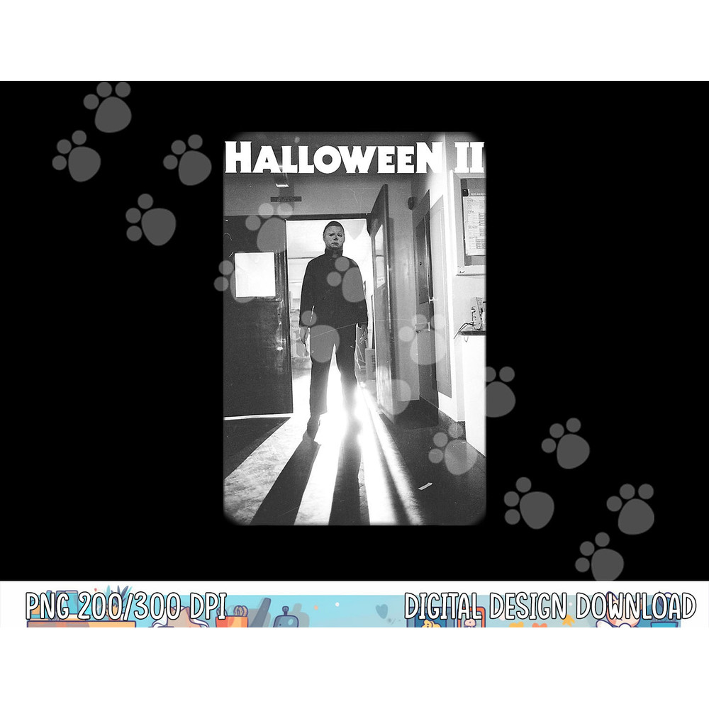 Halloween 2 Michael Myers Faded Poster png, sublimation copy.jpg