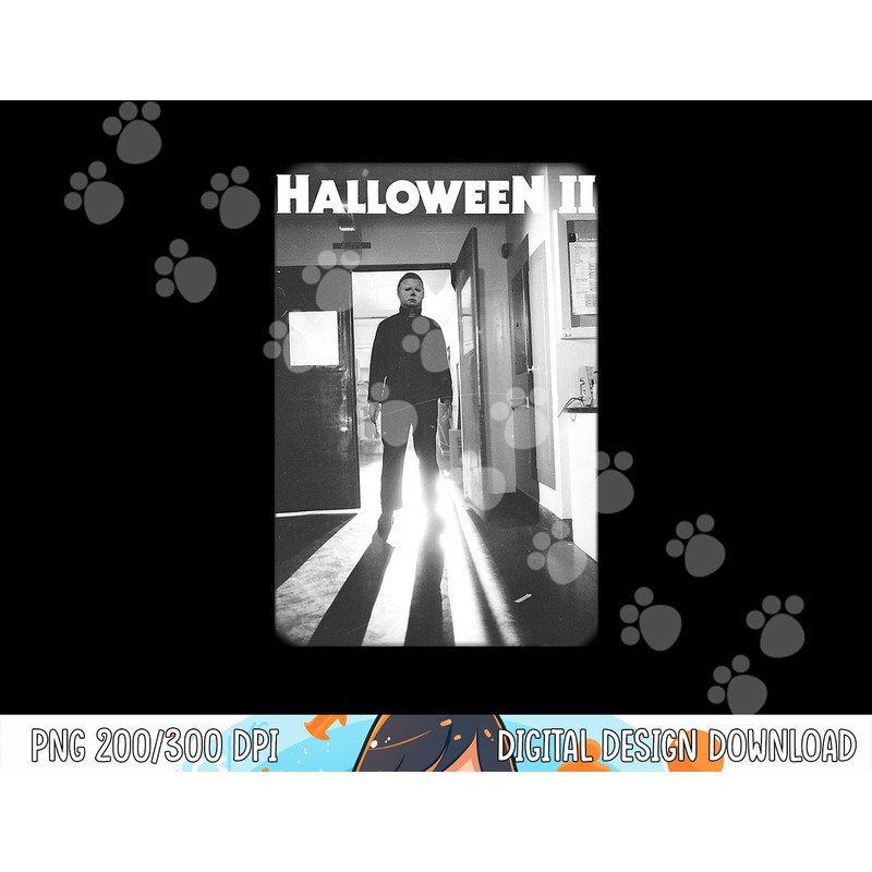 Halloween 2 Michael Myers Faded Poster png, sublimation copy.jpg