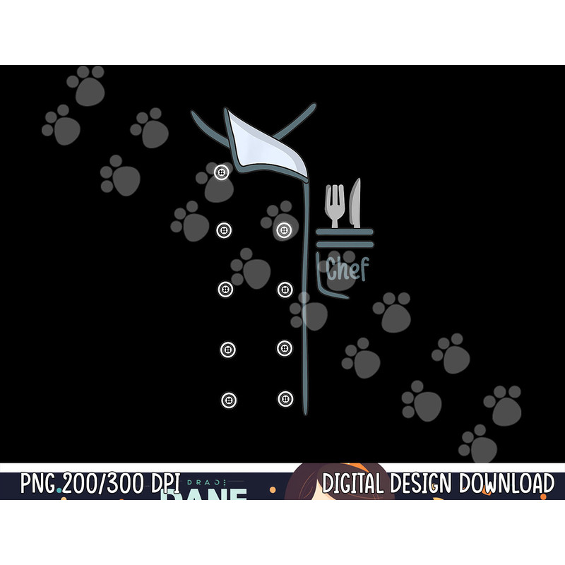 Halloween Chef Costume Coat Uniform Cook For Cooking png,sublimation copy.jpg