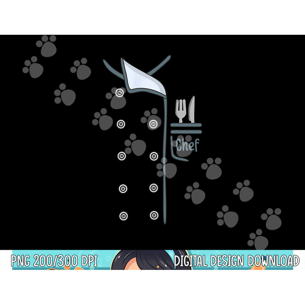 Halloween Chef Costume Coat Uniform Cook For Cooking png,sublimation copy.jpg