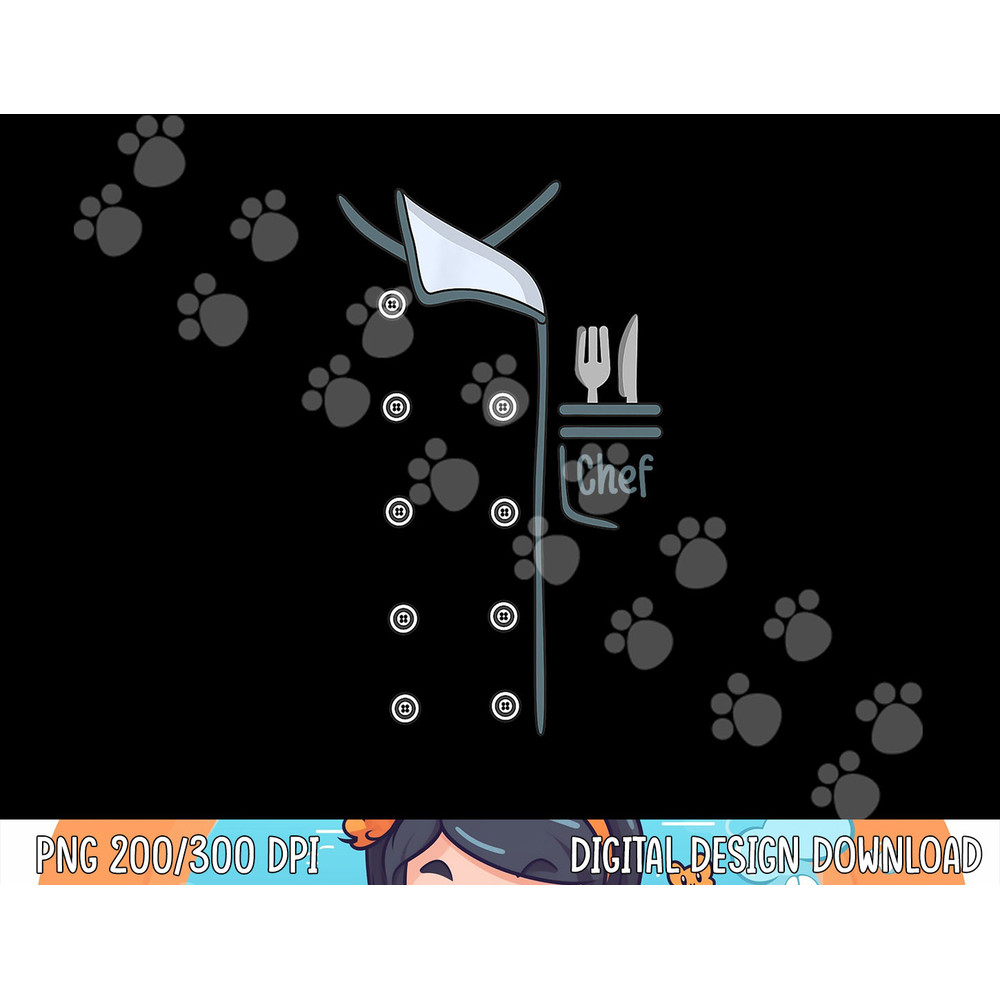 Halloween Chef Costume Coat Uniform Cook For Cooking png,sublimation copy.jpg