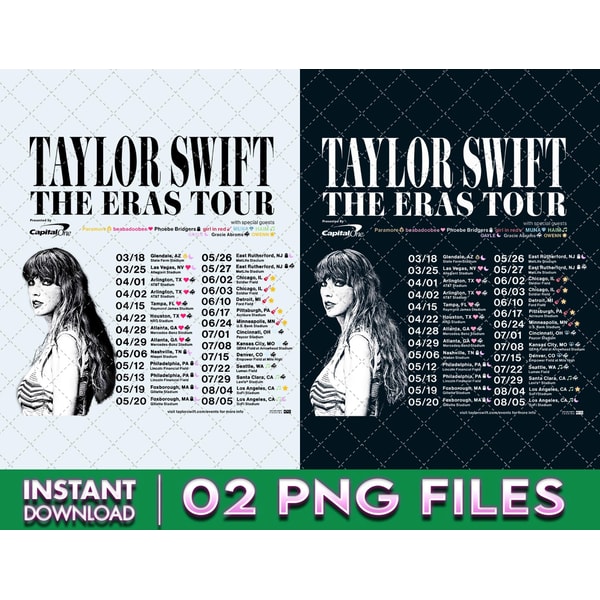 The Eras Tour Setlist PNG Files, Taylors Version PNG, Swifti | Inspire ...