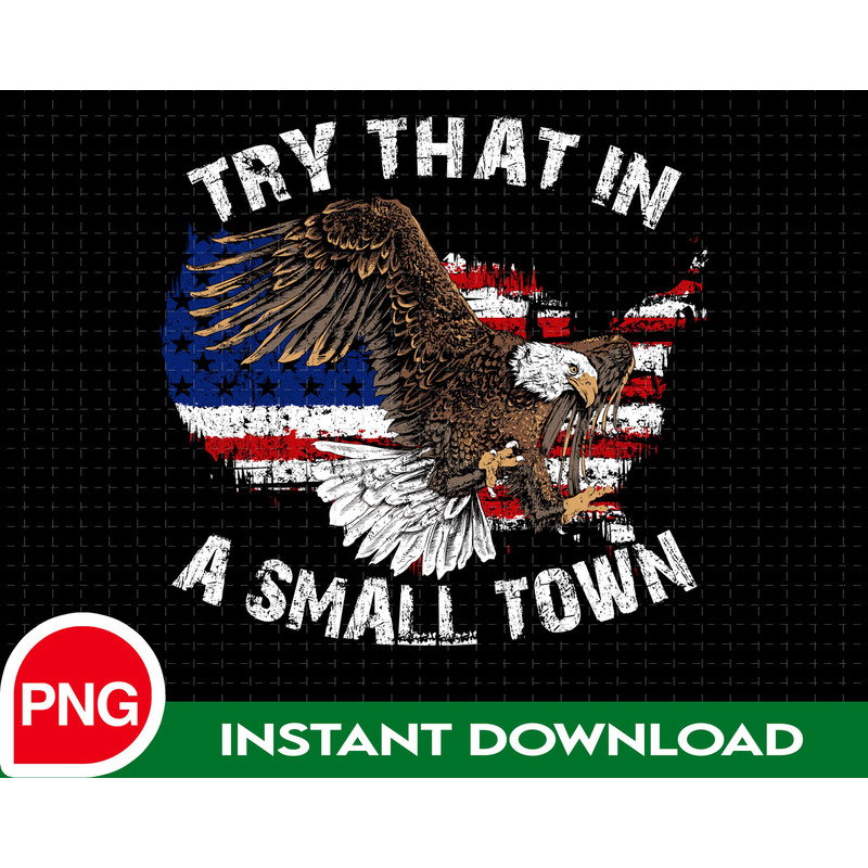Try That In A Small Town American Eagle PNG For Sublimation, The Aldean Team PNG, Jason Team Png, Country Music PNG, American Flag Png - 1.jpg