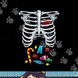 halloween costume xray skeleton rib heart candy adult kids png,sublimation copy
