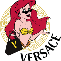 ariel versace svg, princess luxury brands svg, fashion princess svg, disney princess svg, instant download