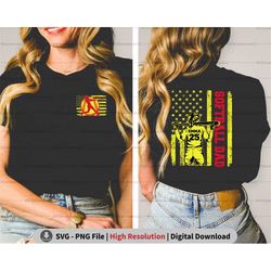 custom softball dad usa flag png svg, retro softball dad png, softball 4th of july svg, patriotic fathers day png sublim