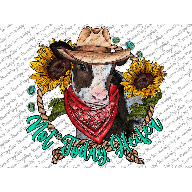 Hanging with my Heifers Shirt, Watercolor Cow, Hangin Heifers, Farm Animal Png, Bandana Cow, Cowgirl Shirt, Sublimation Designs Downloads - 1.jpg