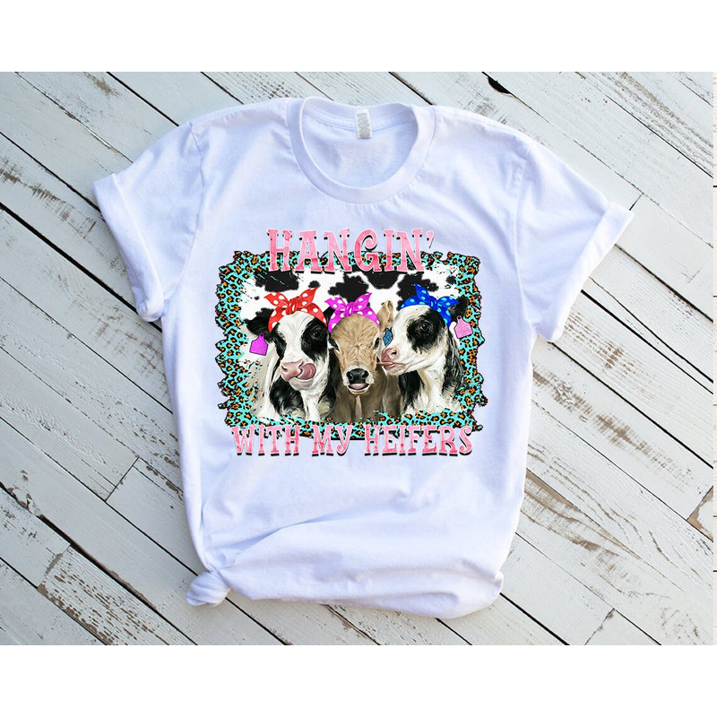 Hanging with my Heifers Shirt, Hangin Heifers, Farm Animal Png, Bandana Cow, Cowgirl Shirt, Sublimation Designs Downloads - 2.jpg