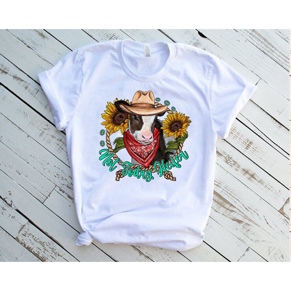 Hanging with my Heifers Shirt, Watercolor Cow, Hangin Heifers, Farm Animal Png, Bandana Cow, Cowgirl Shirt, Sublimation Designs Downloads - 2.jpg