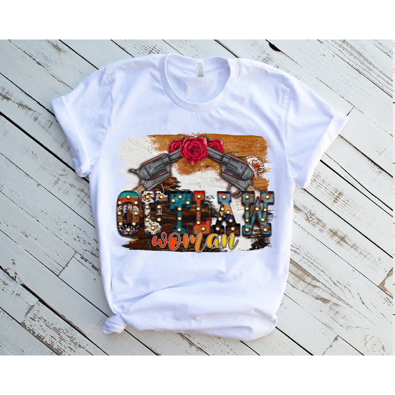 Outlaw Woman, Outlaw Png, Western Sublimation Design, Digital Download, Sublimation, DTG Printing, Cowgirl Png, Cowboy Girl , Southern - 2.jpg