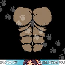 halloween gorilla chest costume cute monkey muscles abs png,sublimation copy
