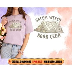 salem witch book club png, halloween book lover png