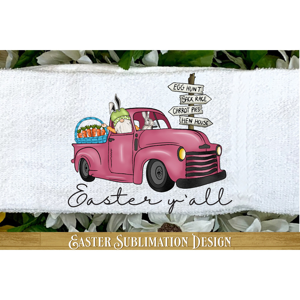 Easter Y'all PNG Commercial Use Easter PNG Easter Truck Png Easter Gnomes PNG Easter Sublimation Easter Shirt Design - 1.jpg