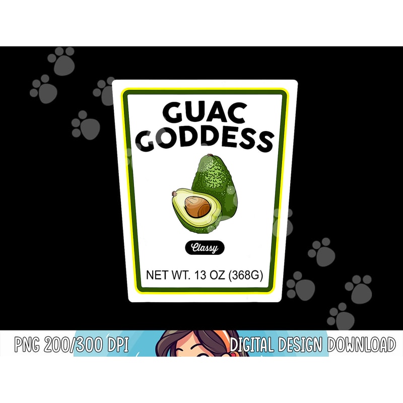Halloween Matching Costume Guacamole Goddess Bottle Label png, sublimation copy.jpg