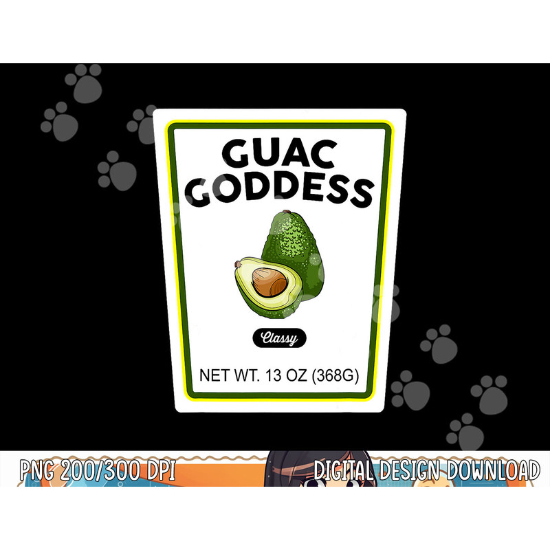 Halloween Matching Costume Guacamole Goddess Bottle Label png, sublimation copy.jpg
