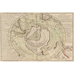 old map of south pole print - antarctica map poster, historic south pole map antique restoration decor style antarctica