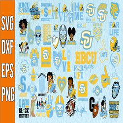Bundle 20 Files Southern University Football Team Svg, Southern University Svg, HBCU Team svg, Mega Bundle, Designs, Cri
