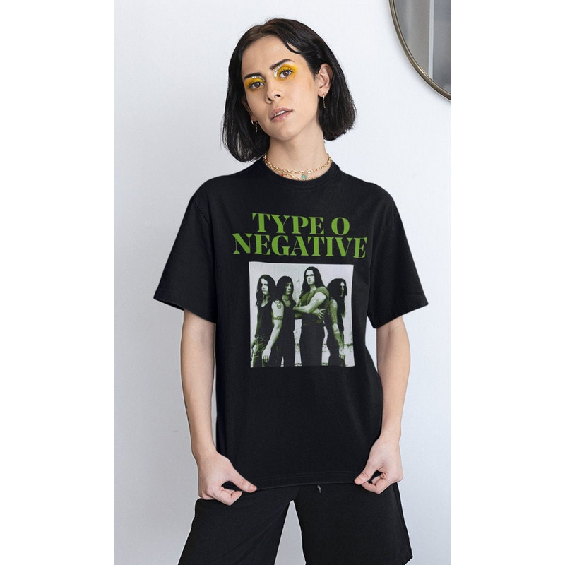 Type O T-Shirt, Type o negative shirt, Grunge Clothing, Goth shirt, dark rock music, Dark Grunge, Grunge Aesthetic, Gift for fan - 1.jpg