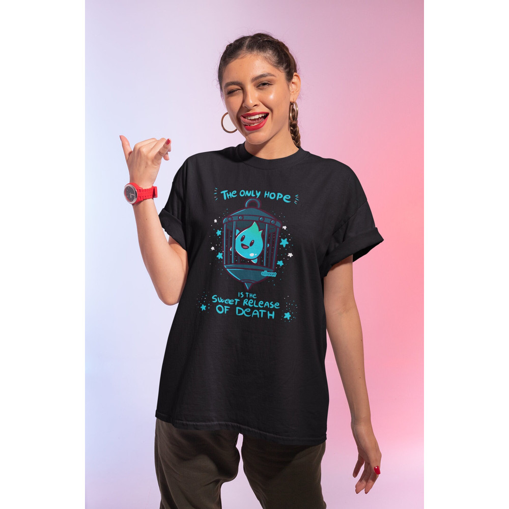 There's No Sunshine Only Darkness Shirt, Luna Star The Only Hope Is The Sweet Relief Of Death Shirt, 2023 Movie Lumalee Blue, Gift friend - 1.jpg