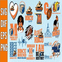 Bundle 21 Files Morgan State Football Team Svg, Morgan State svg, HBCU Team svg, Mega Bundle, Designs, Cricut, Cutting F