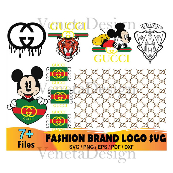 7 Gucci Bundle Svg, Brand Logo Svg, Gucci Svg, Gucci Logo Sv - Inspire ...