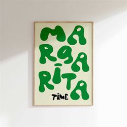 margarita cocktail print, cocktail  name wall art, colourful  prints, alcoholic drinks poster, party, bar, campari, food