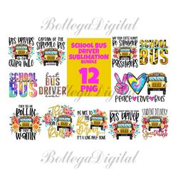 12 files school bus driver bundle png, school png, bus png, bus driver sublimation, school bus png, bus drivers, peace l