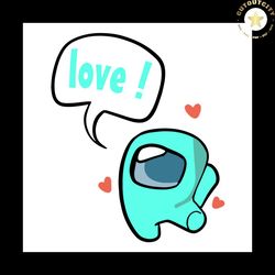 among us love svg, valentine svg, valentines day svg, among us svg, love svg, blue among us svg, among us lovers, happy