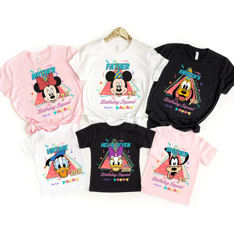 Custom Disney Birthday Shirt, Retro Birthday Family Shirt, 90s Mickey And Friends Birthday, Personalized Bday Shirt, It's My Birthday Shirt - 1.jpg