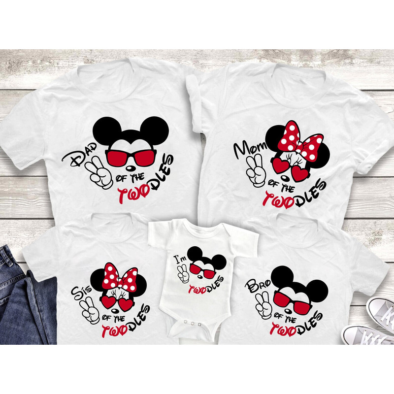 I'm Twodles Shirt, 2nd Birthday Toddler Shirt, Mickey Birthday Shirt, Disney Birthday Squad, Birthday Family Matching, Disney Birthday Gift - 1.jpg