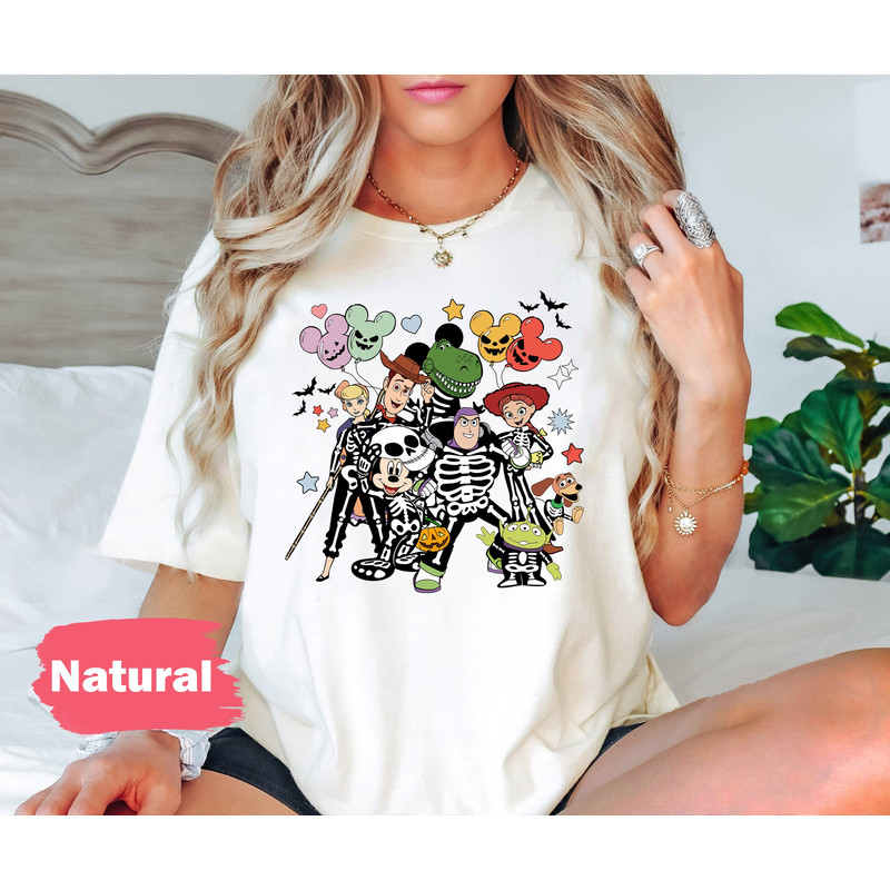 Toy Story Halloween Shirt, Mickey And Friends Skeleton, Toy Story Land, Jessie And Bullseye, Disneyland Family Shirt, Disney World Shirt - 1.jpg