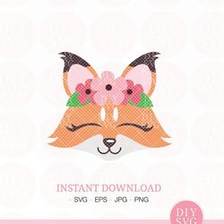 fox svg, fox face svg, fox head svg, fox clip art, cute fox clip art, fox cut files, cut files, silhouette, cricut, silh