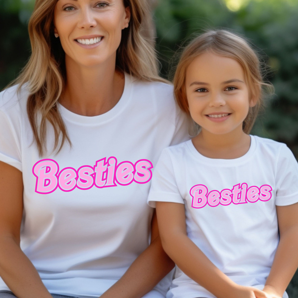 Barb Besties Mother Daughter Tshirt Barb Doll PNG SVG Printable Besties Instant Download Matching Shirts Funny Friends Best Friends Forever - 2.jpg