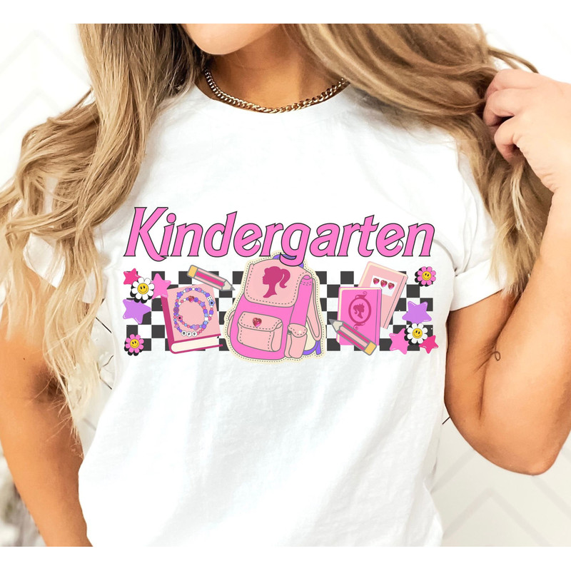 Kindergarten Barb Girl PNG Back To School Barbie Doll Groovy Sublimation Retro Hippie Digital Design Instant Download - 3.jpg