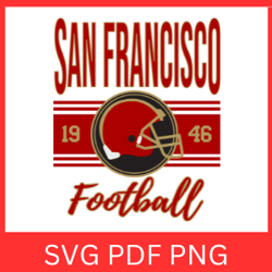 San Francisco Football Vintage Svg