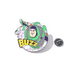 Toy Story Brooch Buzz Lightyear Ducky And Bunny Slinky Dog Metal Enamel Badge Pin Clothing Backpack Pin Accessories