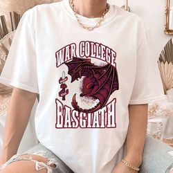 basgiath war college dragon rider shirt, fourth wing shirt, dragon rider violet sorrengail xaden riorson fantasy bookish