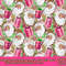 Pink Christmas Santa Claus and gift box seamless pattern digital paper, digital seamless pattern png, printable scrapbook paper - 1.jpg